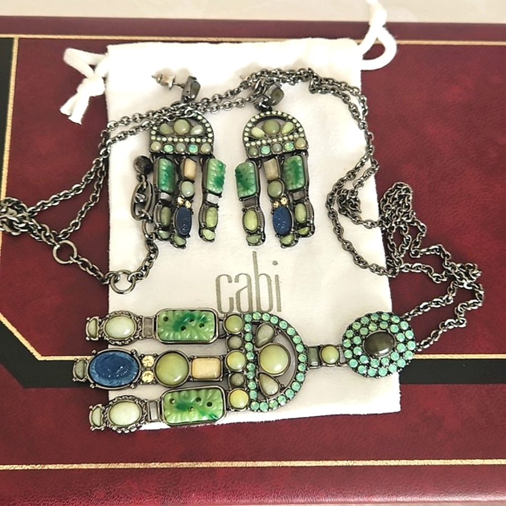 CAbi St.Tropez Necklace & Earrings.